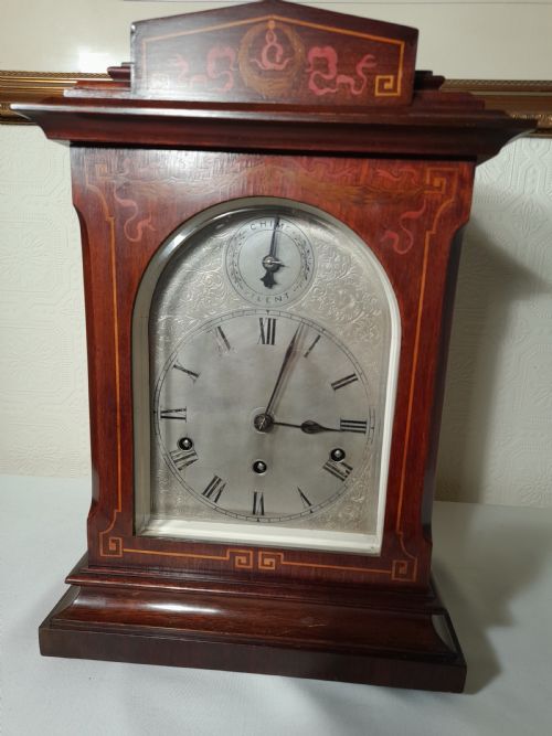 Edwardian Mahogany, Westminster-chime, Bracket Clock.
