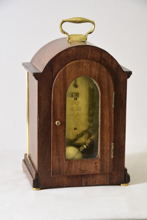 LONDON FUSEE LIBRARYTABLEMANTELBRACKET CLOCK LEITH OF LONDON - ADDITIONAL PHOTO 3