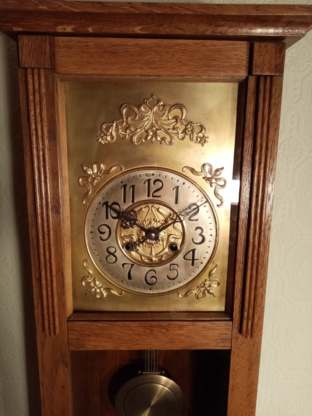 Arts & Crafts Striking Wall Clock. View V