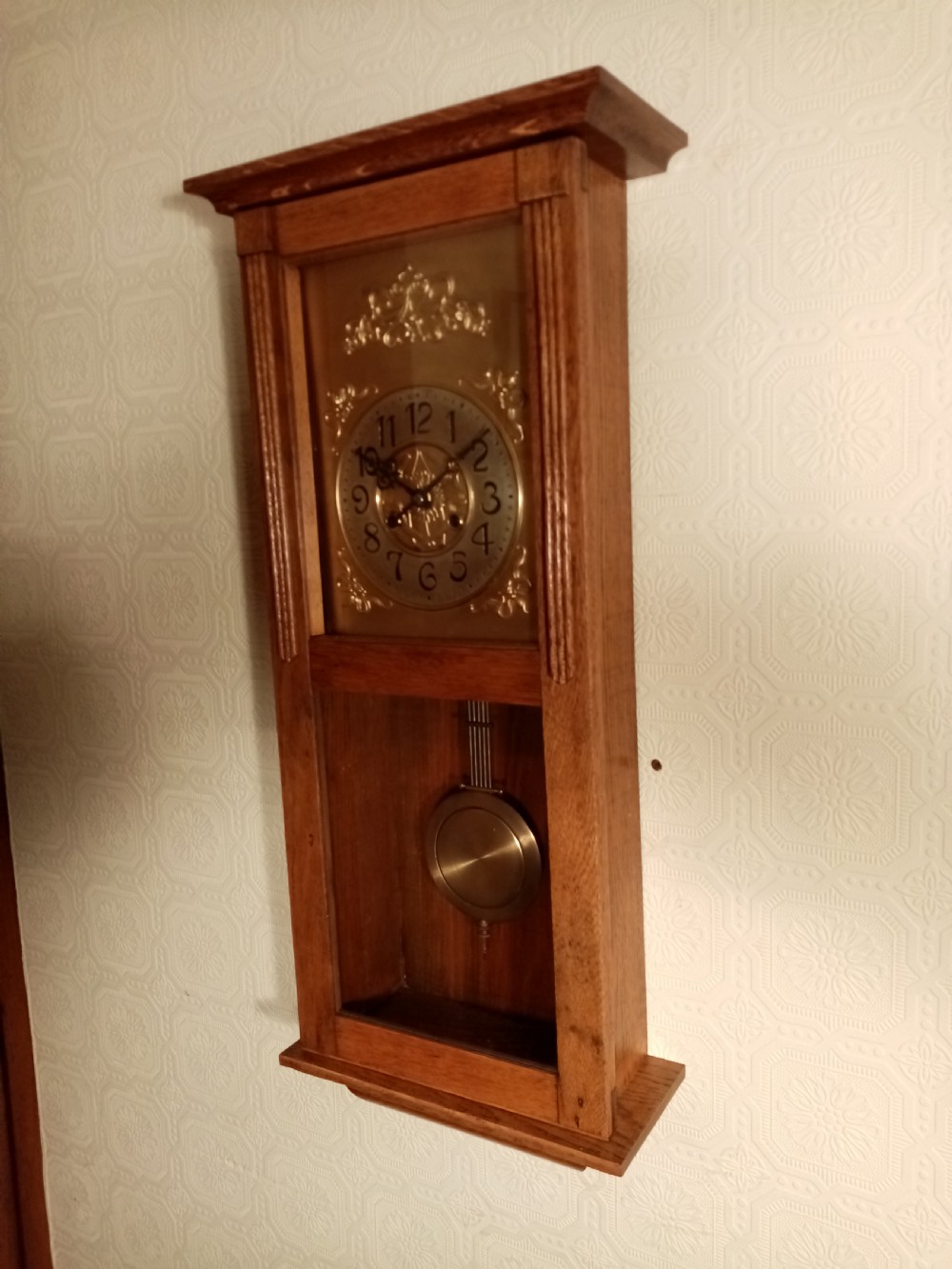 Arts & Crafts Striking Wall Clock. View VI