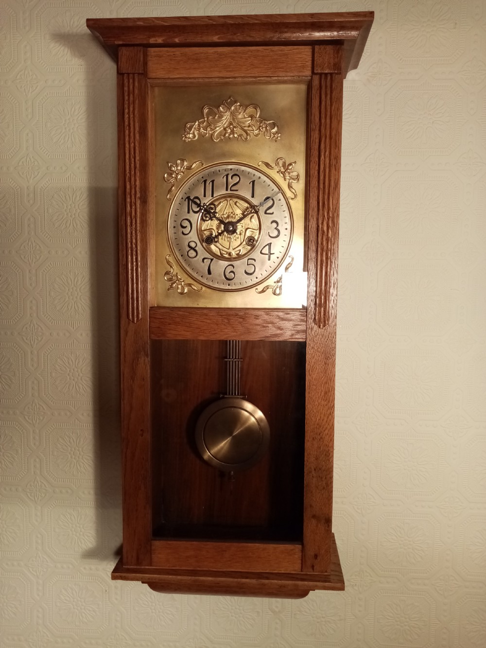 Arts & Crafts Striking Wall Clock. View VII