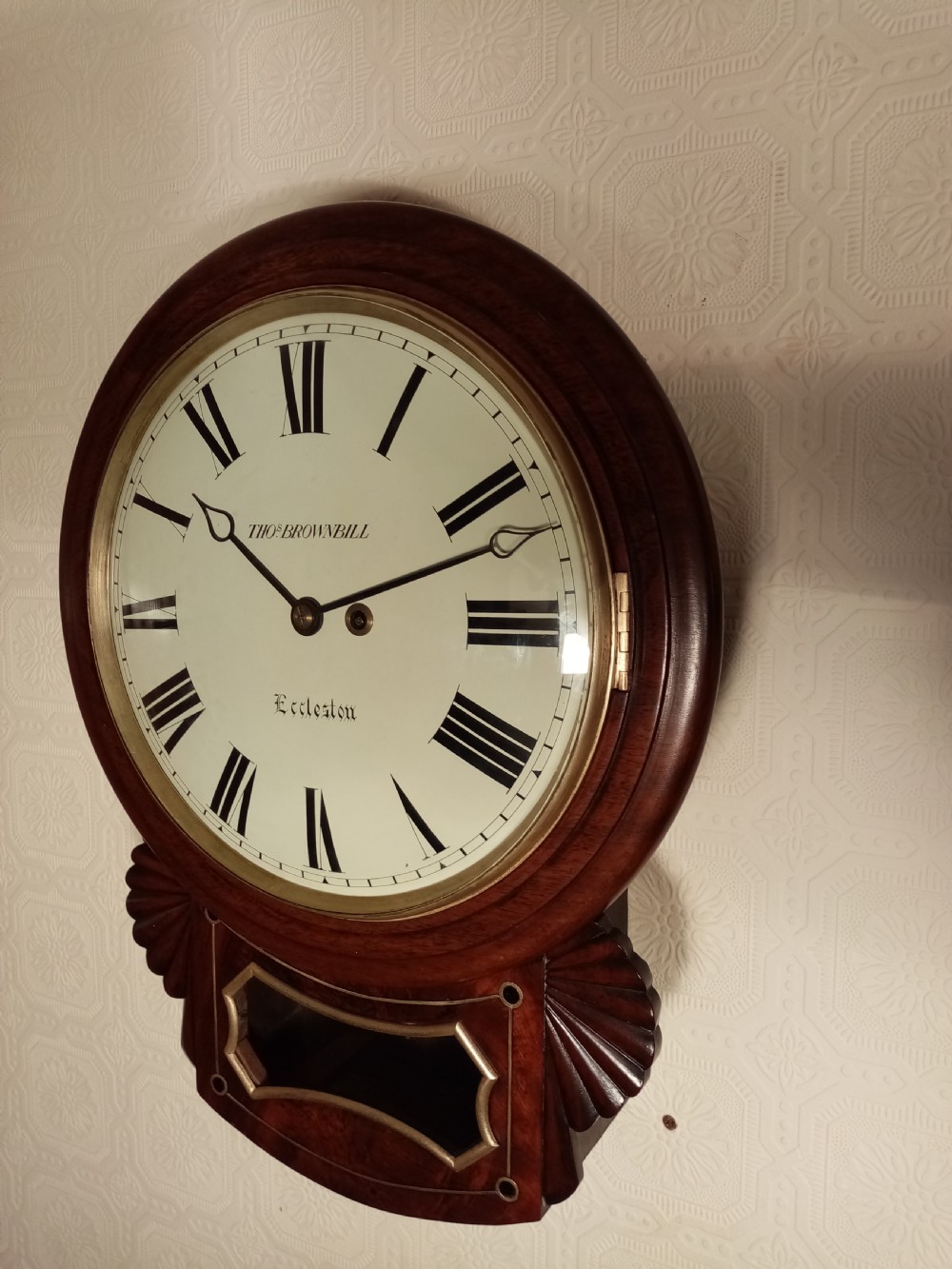 Superb Regency Dropdial Fusee Wallclock. Convex Dial. View V