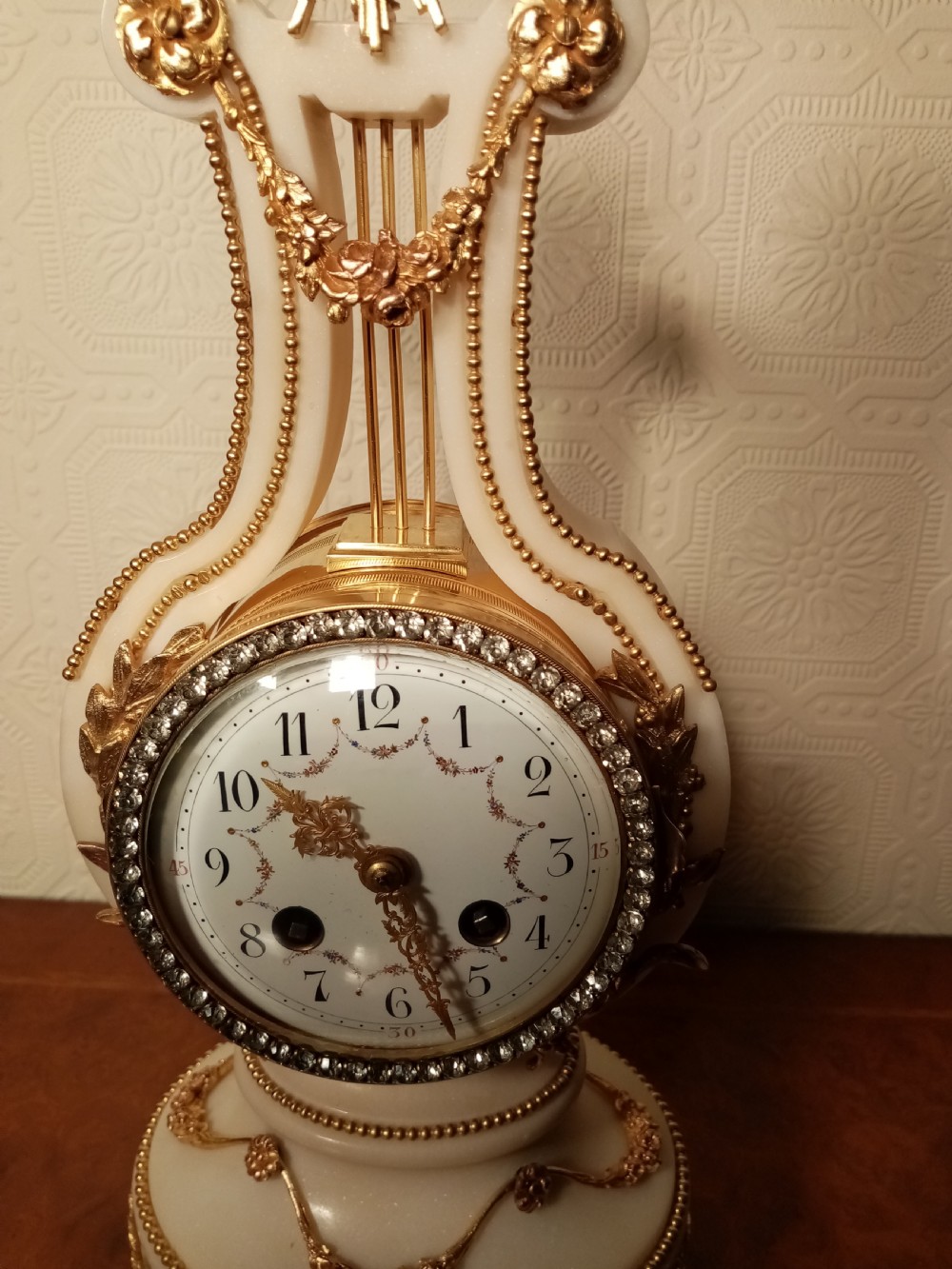 Outstanding Lyre Clock by VINCENTI of PARIS. View VI