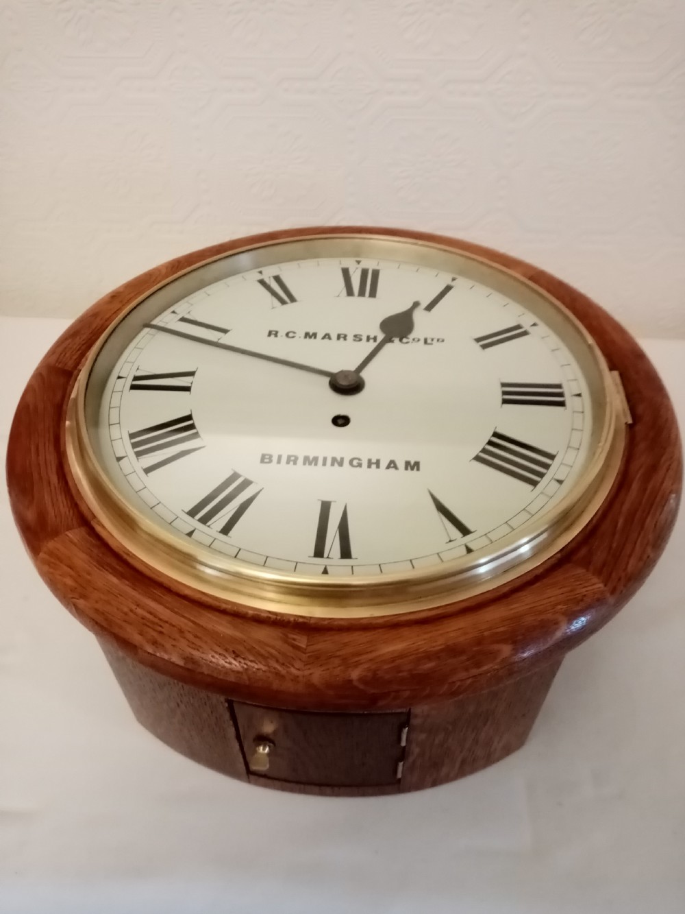 Fusee School/Dial Clock. R.C.Marsh&Co.Ltd. BIRMINGHAM View III