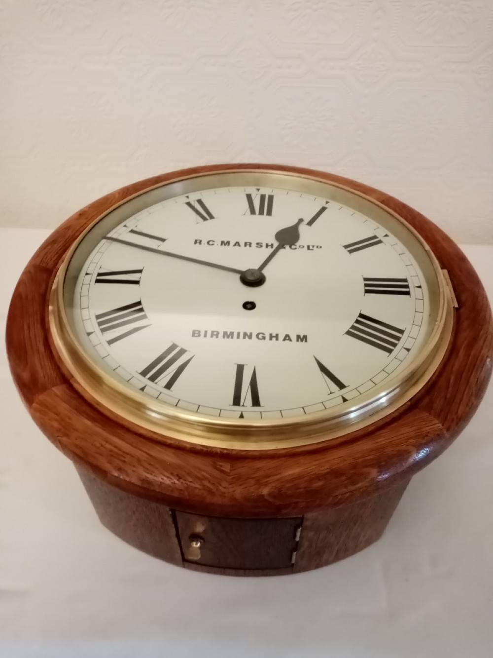 Fusee School/Dial Clock. R.C.Marsh&Co.Ltd. BIRMINGHAM View V