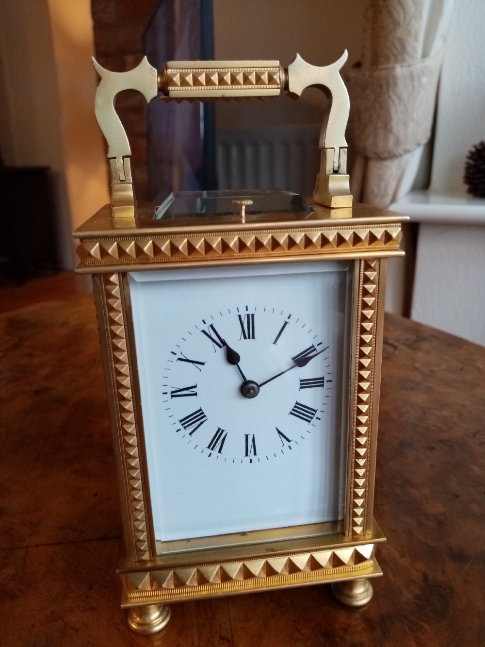 Gilt Strike/Repeat Carriage Clock View VI