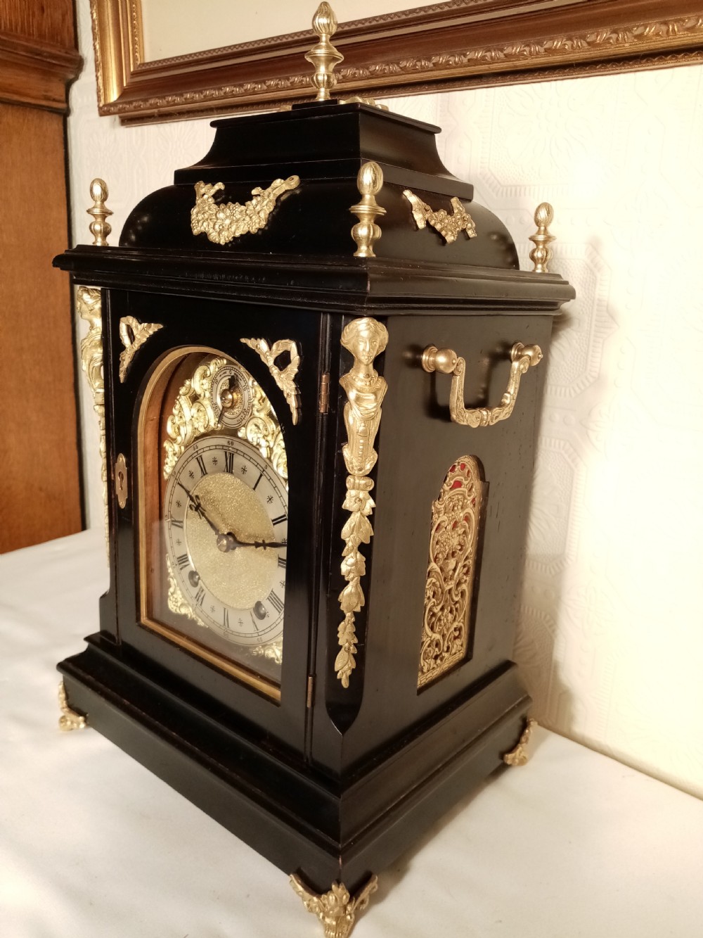 Outstanding Ebonised W&H Ting-tang Quarter-striking Bracket Clock. View II
