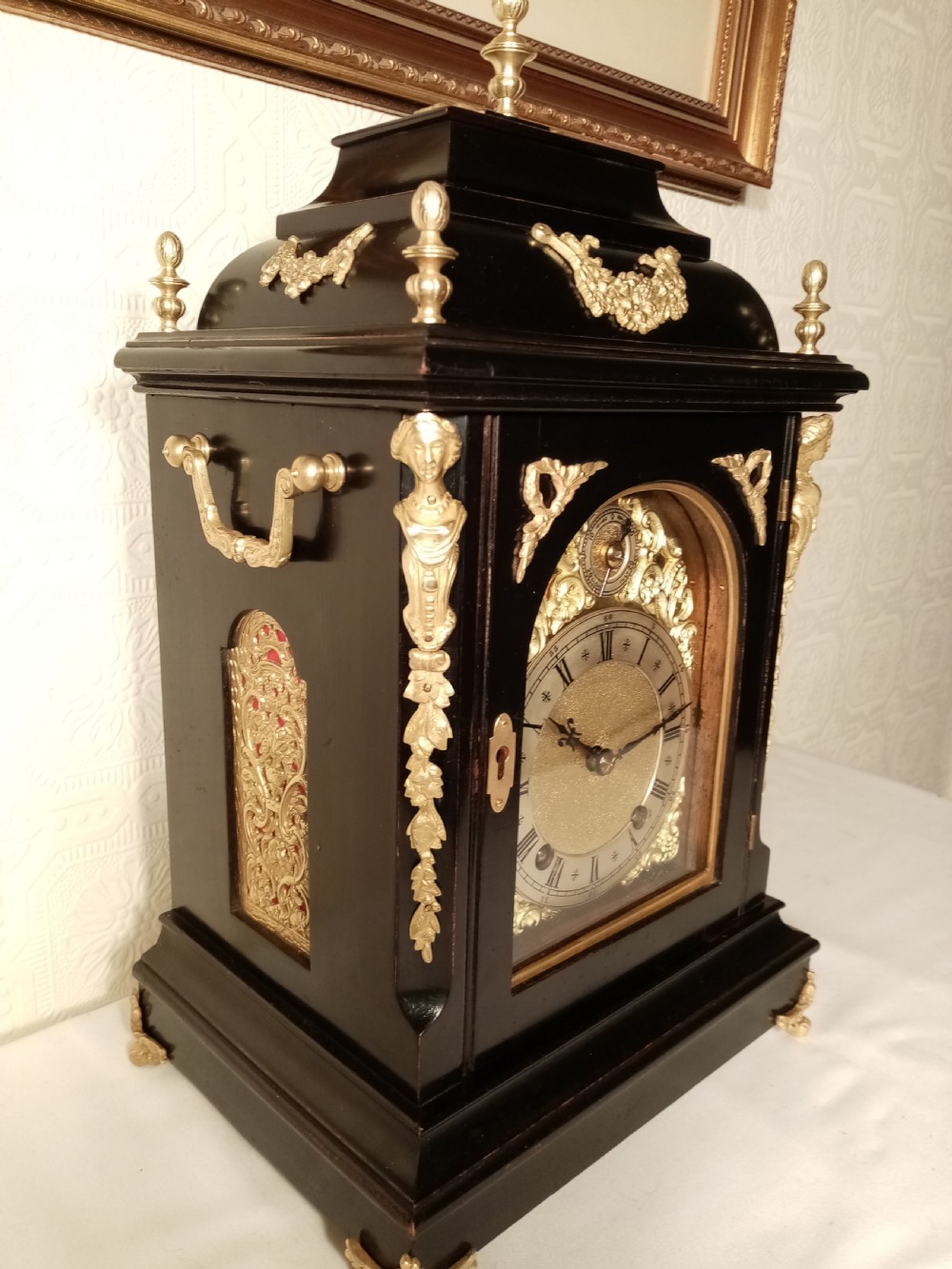 Outstanding Ebonised W&H Ting-tang Quarter-striking Bracket Clock. View III