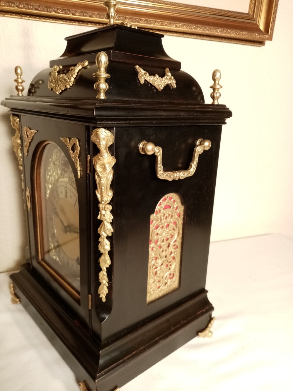 Outstanding Ebonised W&H Ting-tang Quarter-striking Bracket Clock. View V