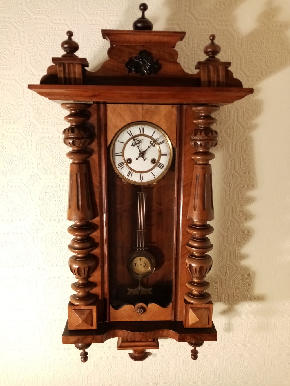 Small Spring-driven Vienna Wall Clock