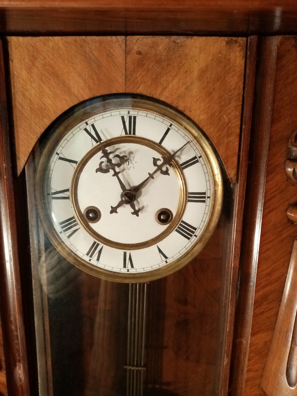 Small Spring-driven Vienna Wall Clock View III
