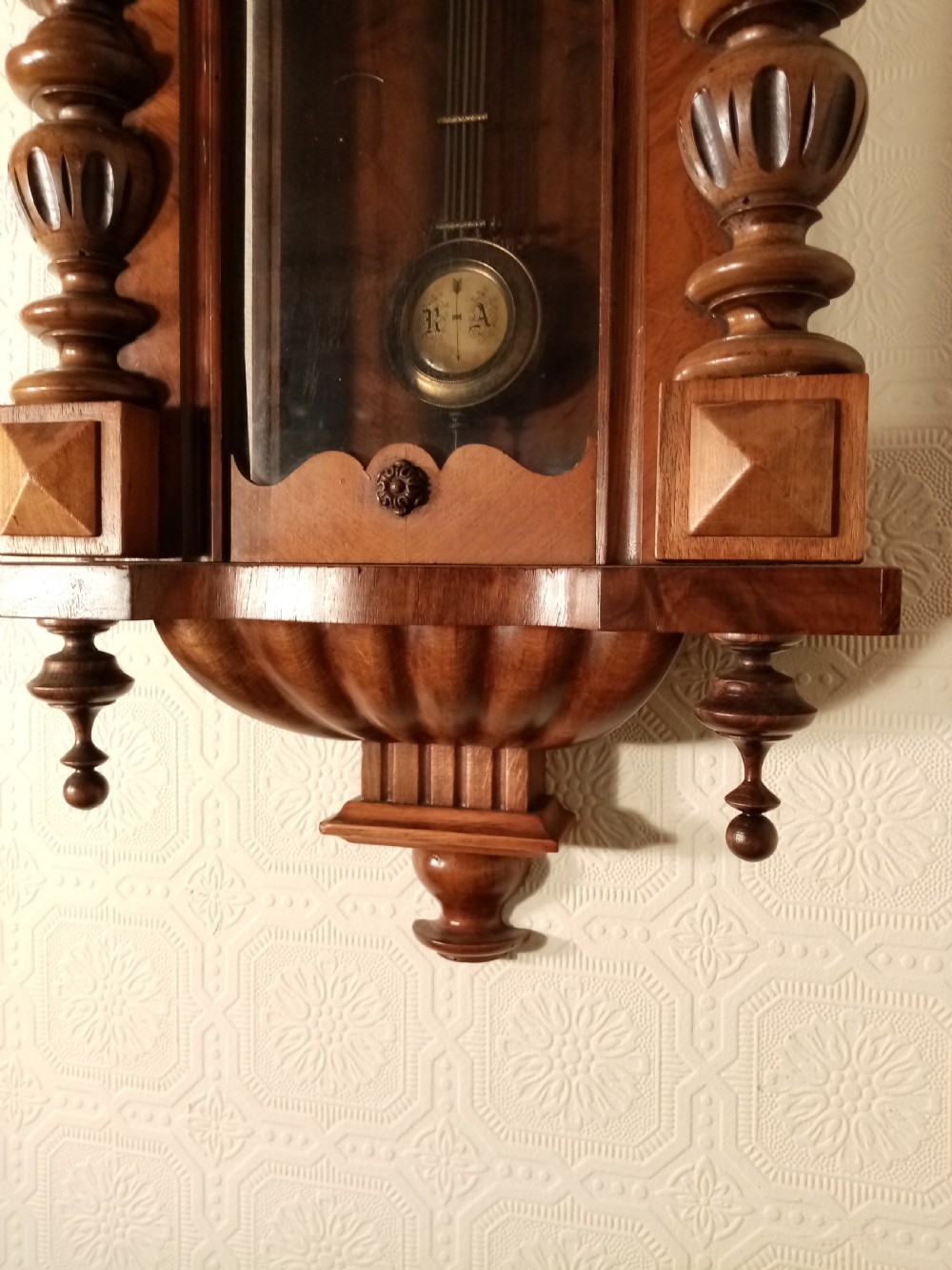 Small Spring-driven Vienna Wall Clock View V