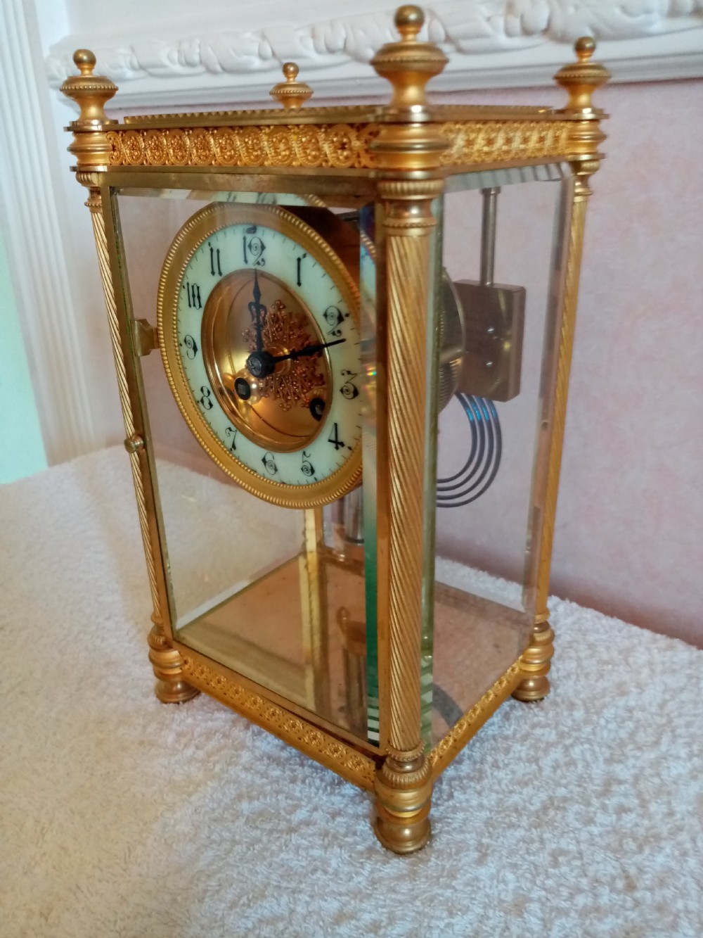 Gilt Four-Glass-Sided Table/Bracket Clock. Fabrique of Paris. View III