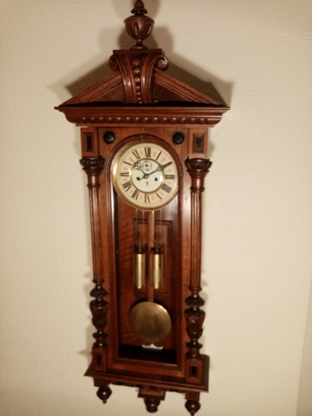 Superior Gustav Becker Vienna Wall Clock