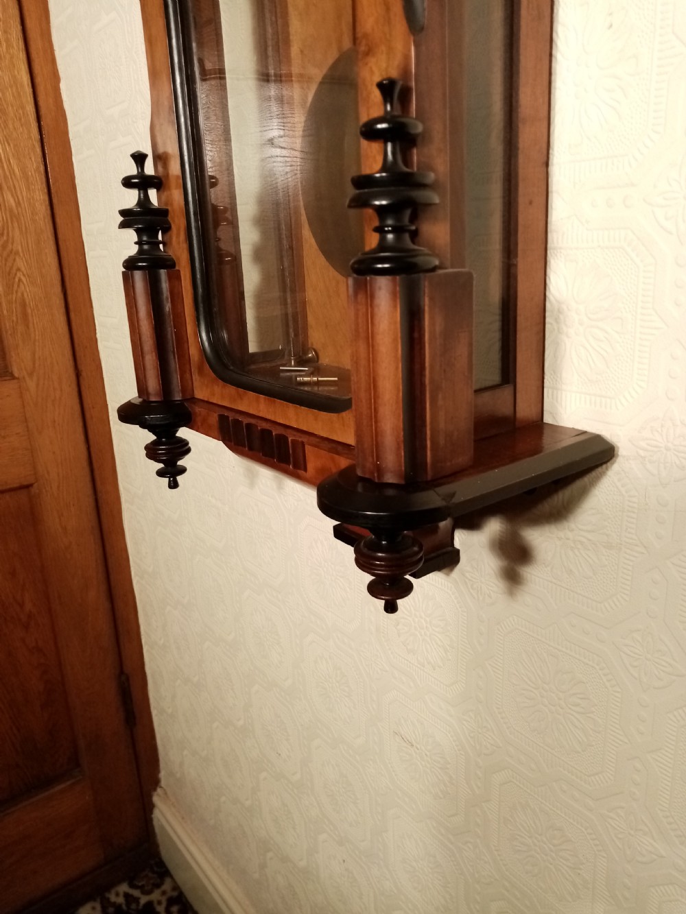Slimline, Double-Weight, Vienna Wall Clock. View VI