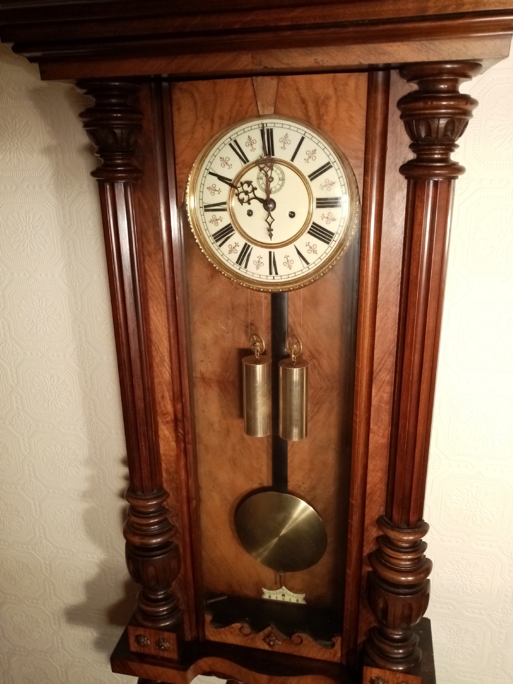 Gustav Becker Vienna Wall Clock. View III