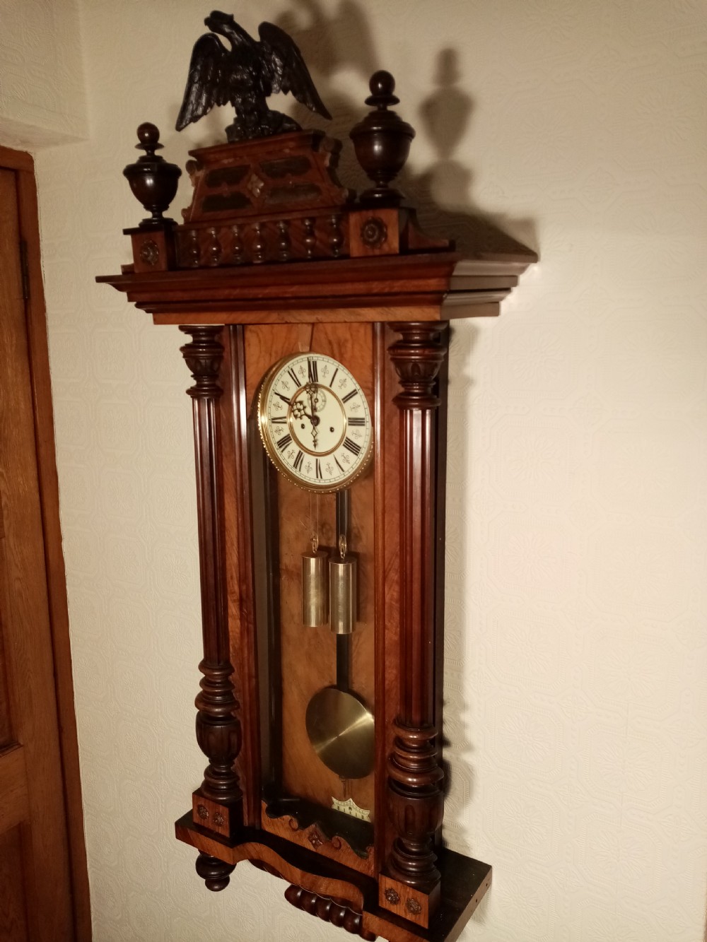 Gustav Becker Vienna Wall Clock. View VI