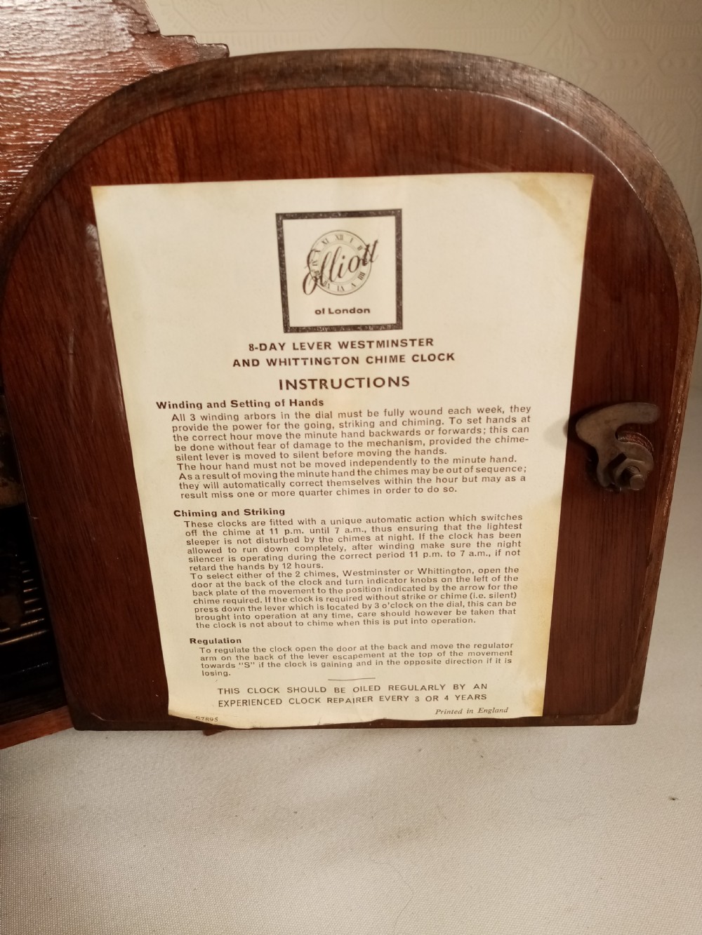 Art-Deco Westminster/Whittington  Chime Mantel Clock View VI