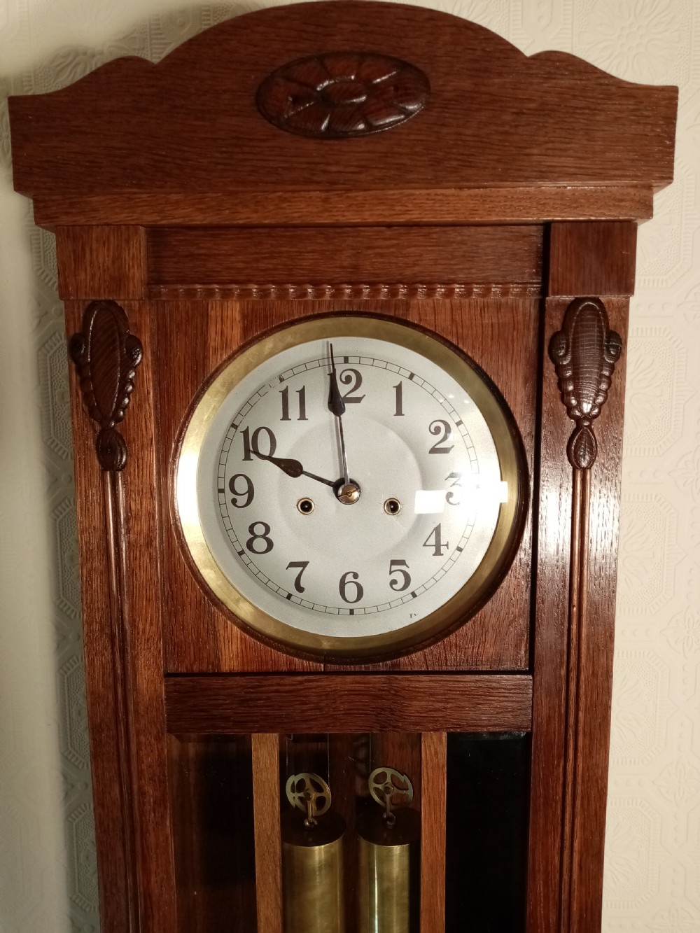 UNIQUE GUSTAV BECKER ARTS & CRAFTS WALL CLOCK. View IV
