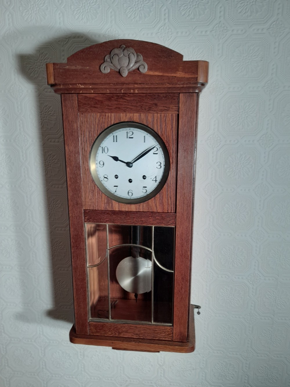 Arts & Crafts Westminster-Chime Wall Clock.