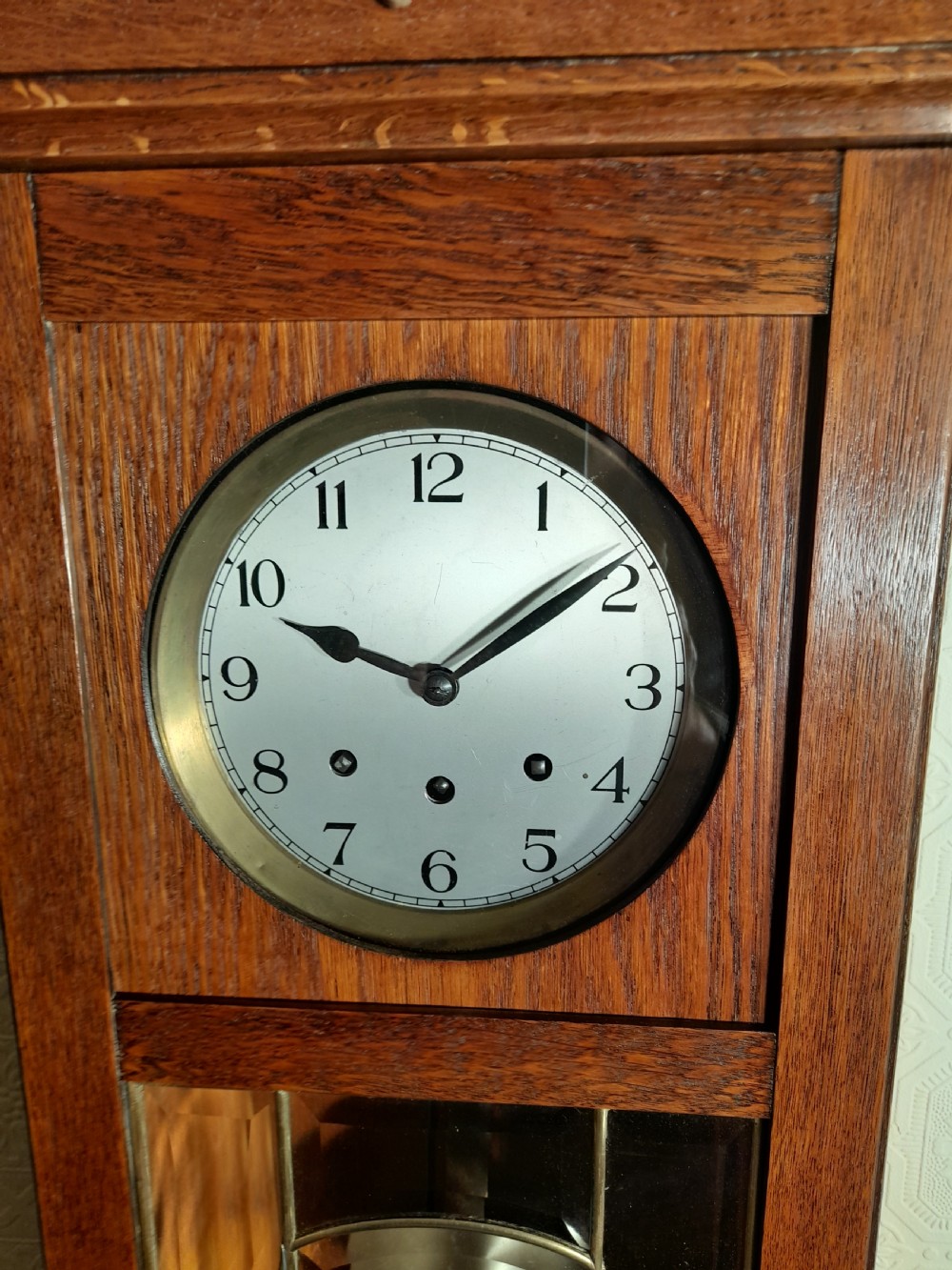 Arts & Crafts Westminster-Chime Wall Clock. View II
