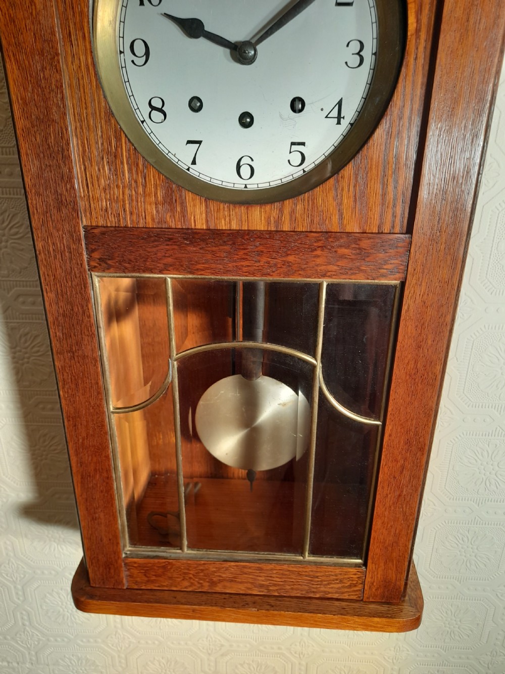 Arts & Crafts Westminster-Chime Wall Clock. View III