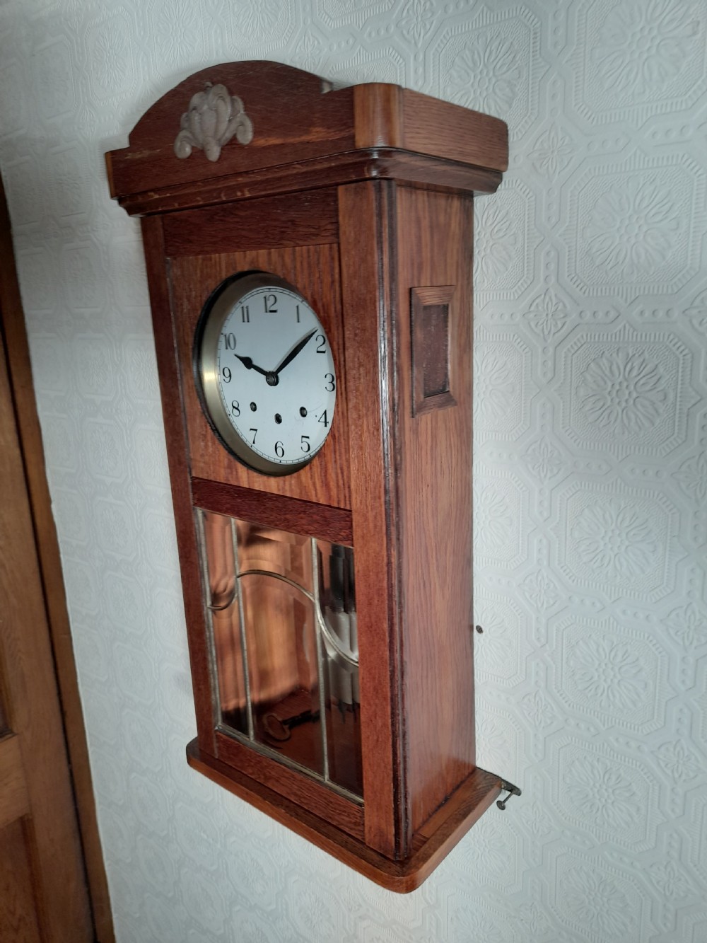 Arts & Crafts Westminster-Chime Wall Clock. View VI