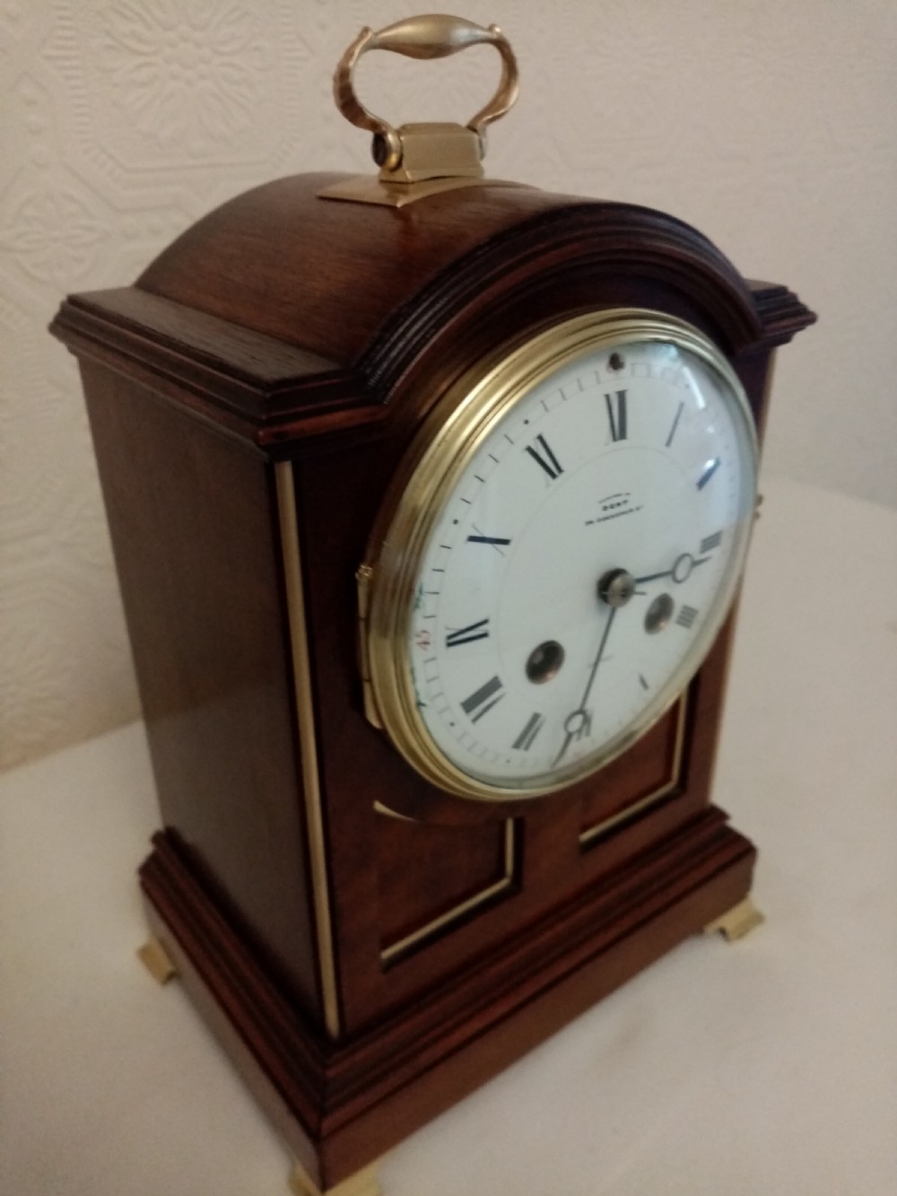 Compact Striking Bracket/Mantel Clock. DENT of LONDON View III