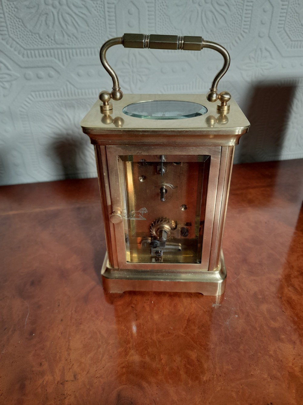 French Carriage Clock and Case. View V