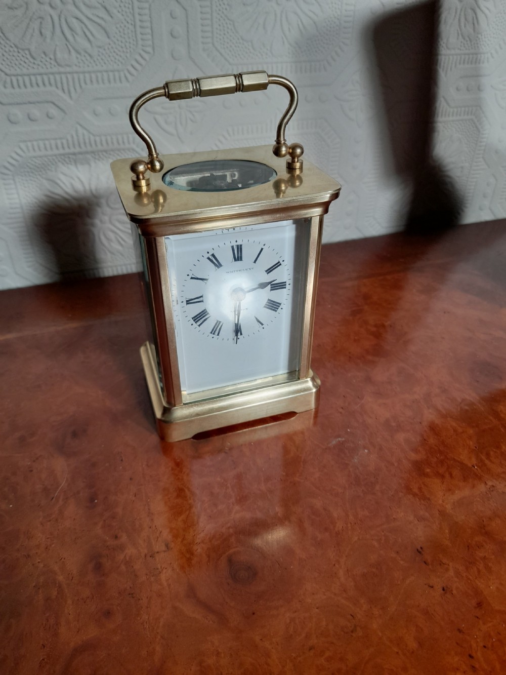 French Carriage Clock and Case. View VI
