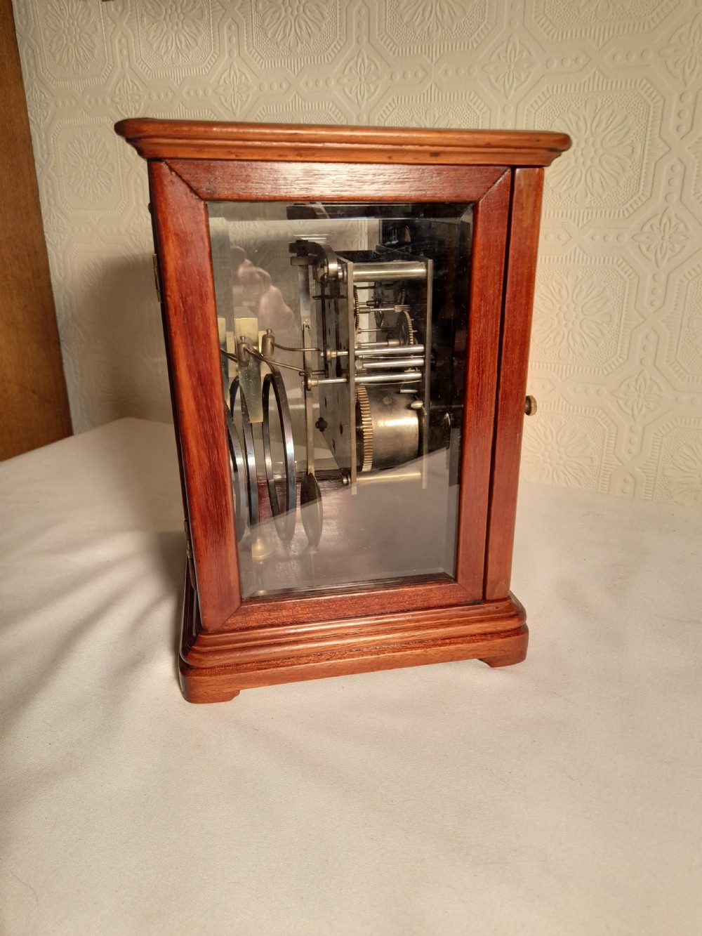 Mahogany 4 glass-sided Bracket/Mantel Clock View VI