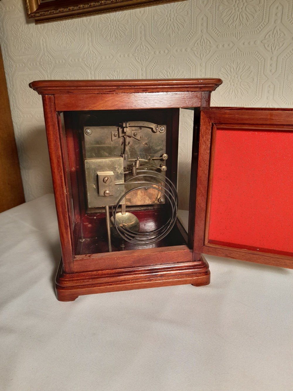 Mahogany 4 glass-sided Bracket/Mantel Clock View VIII