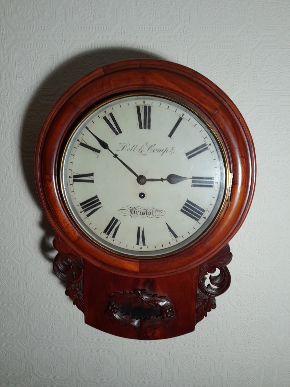 Lovely Drop-Dial Wall Clock. DELL & CO. BRISTOL