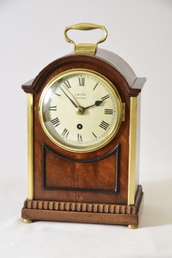 LONDON FUSEE LIBRARYTABLEMANTELBRACKET CLOCK LEITH OF LONDON