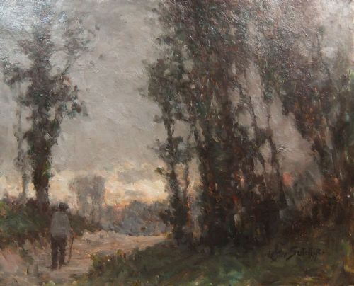 Lester Sutcliffe "Close of Day" Oil Painting
