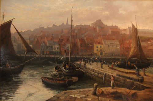 William Greaves "Whitby" Oil Painting