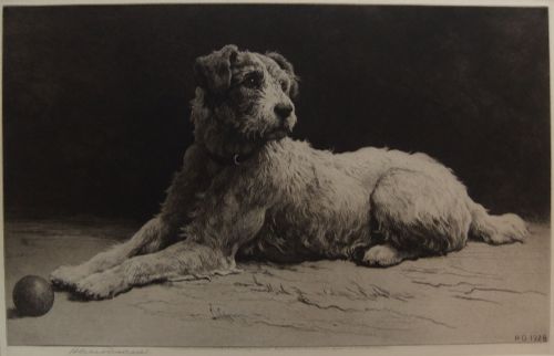 Herbert Dicksee "Ready" Original Etching 1928