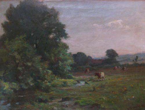William Greaves "Summer Pastures, Wharfedale" Oil Painting