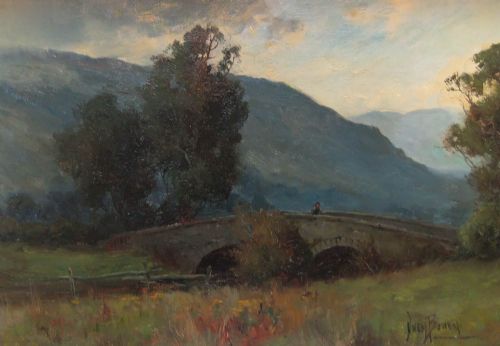 Owen Bowen "The Old Bridge" Oil Painting