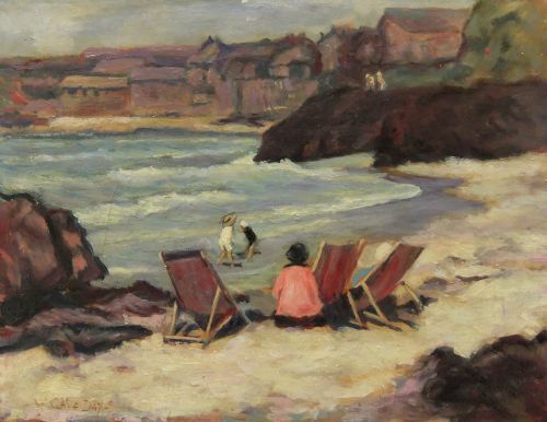 William Cave Day "....St. Ives" Oil Painting