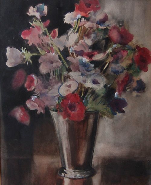 Owen Bowen "A Summer Vase" Watercolour