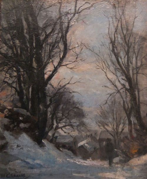 William Greaves "East Keswick, Winter" Oil Painting
