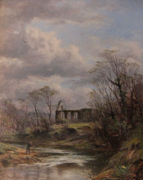 William Greaves "Bolton Abbey..." Yorkshire Oil Painting