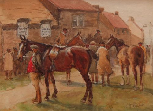 John Atkinson  "Egton Fair" Watercolour
