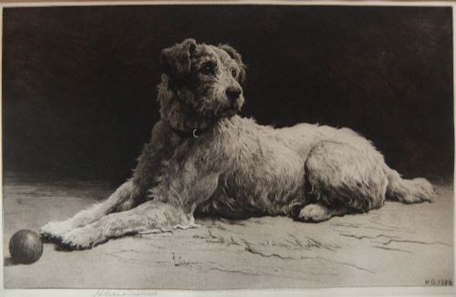 Herbert Dicksee "Ready" Etching