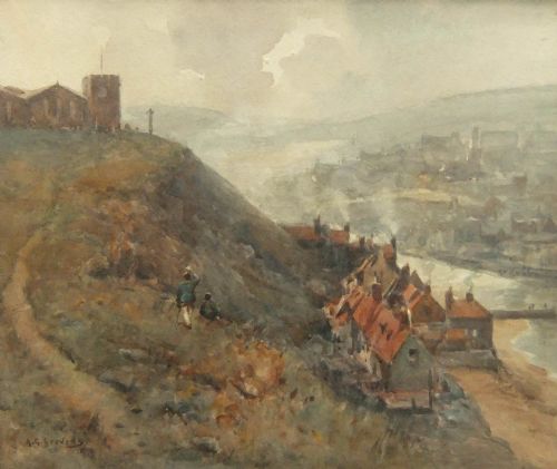 Albert George Stevens "Whitby" Watercolour