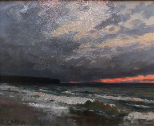 Lester Sutcliffe "Off the Yorkshire Coast" Oil Painting