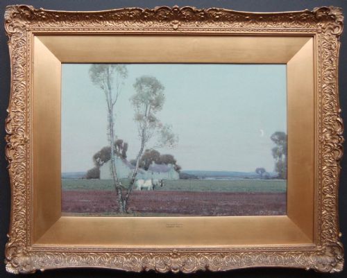 Stanley Royle "The last Furrow" Watercolour