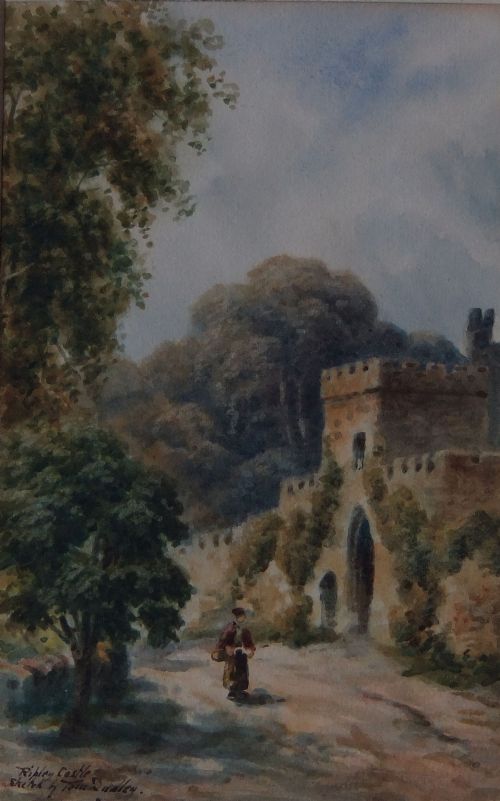 Tom Dudley "Ripley Castle" Yorkshire Watercolour