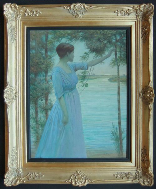 Edward Ridley "Evening" Watercolour